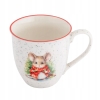 Duży kubek świąteczny porcelanowy XXL 630ml Zimowa Myszka