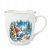 Duży kubek świąteczny porcelanowy XXL 630ml Zimowy Skrzat Skrzacie Święta