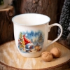 Duży kubek świąteczny porcelanowy XXL 630ml Zimowy Skrzat Skrzacie Święta