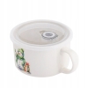 Lunchbox z uchem i pokrywką hermetyczną Pojemnik porcelanowy Bałwanek 800ml