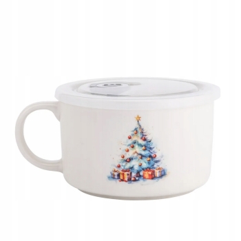 Lunchbox z uchem i pokrywką hermetyczną Pojemnik porcelanowy Elfy 800ml