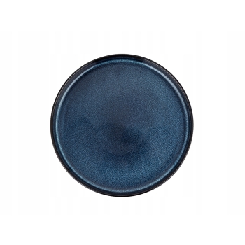 Talerz deserowy ceramiczny Florina Evia Navy Blue 21 cm granatowy
