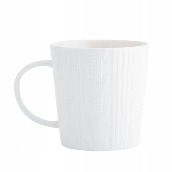 Kubek porcelanowy świateczny w sweterku Zimowy Blask 380 ml