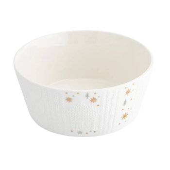 Salaterka świąteczna miska do zupy 14,5 cm 600 ml Zimowy Blask