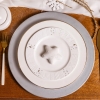Talerz deserowy porcelanowy Świąteczny Zimowy Blask 20 cm