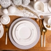Talerz deserowy porcelanowy Świąteczny Zimowy Blask 20 cm