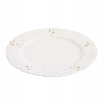 Talerz deserowy porcelanowy Świąteczny Zimowy Blask 20 cm