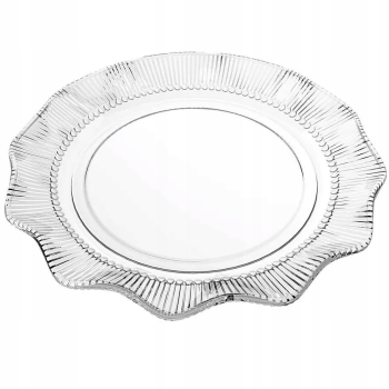Zestaw 6 szklanych talerzy deserowych 17,5cm Vivienne