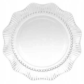 Zestaw 6 szklanych talerzy deserowych 17,5cm Vivienne