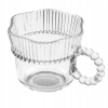 Filiżanka ze spodkiem do kawy herbaty szklana Vivienne 200 ml