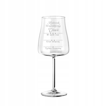 Kieliszek do Wina Aperol Spritz z grawerem Prezent dla Dziewczyny 600ml