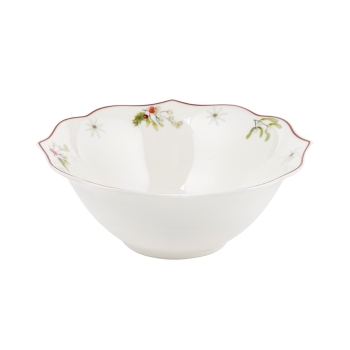 Miseczka salaterka porcelanowa Ostrokrzew Jemioła Vintage Florina 15cm