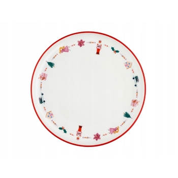 Talerz obiadowy duży świąteczny 27 cm Farge Dziadek do Orzechów Florina