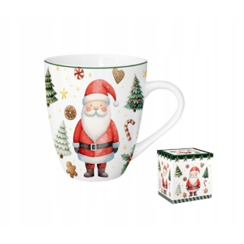 Duży kubek porcelanowy na Prezent kubas XXL Święty Mikołaj 1000ml