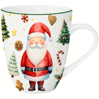 Duży kubek porcelanowy na Prezent kubas XXL Święty Mikołaj 1000ml