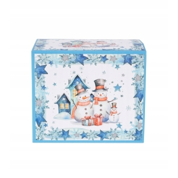 Duży kubek porcelanowy na Prezent Świąteczny kubas XXL Bałwanki 1000ml