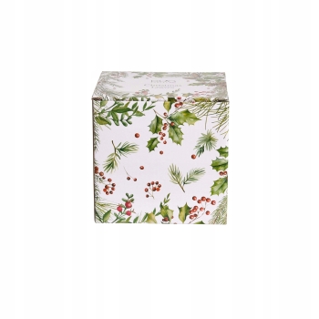 Duży kubek Świąteczny porcelanowy 650ml Ostrokrzew Duo