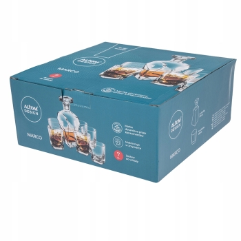 Karafka i komplet szklanek Zestaw do whisky Marco 7 el na Prezent