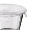 Pojemnik Borokrzemowy na Żywność Szklany OKRĄGŁY z pokrywą Tadar 700ml