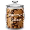 Duży Słoik na Pierniki z Grawerem 3,8L Prezent Napis Tekst Logo dla Niej