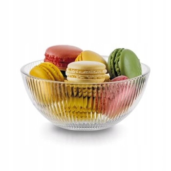 Salaterka szklana miseczka ryflowana Anastazja 13 cm 350ml