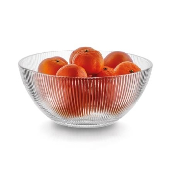 Salaterka szklana miska ryflowana Anastazja 22,5 cm 2000ml