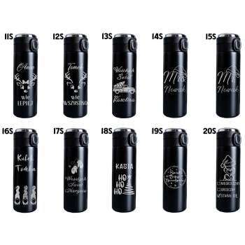 Zestaw 2 Kubków termicznych z wyświetlaczem Prezent Świąteczny dla Pary