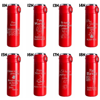 Zestaw 2 Kubków termicznych z wyświetlaczem Prezent Świąteczny dla Pary