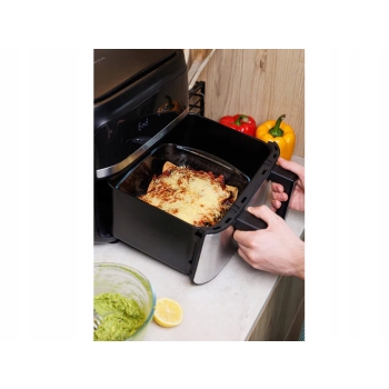 PYREX do AIR FRYER Naczynie Żaroodporne Pojemnik Kwadratowe 25x22cm 2,2L