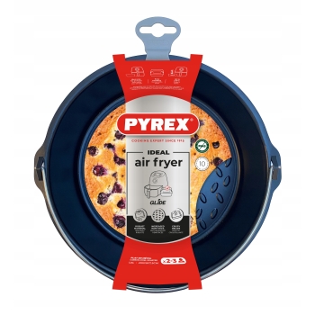 Koszyk pojemnik metalowy z uchwytem do AIR FRYER 20x19cm 1,6L PYREX okrągły