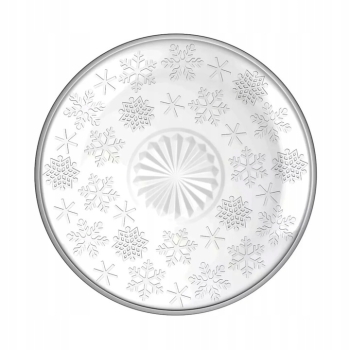 Talerz deserowy Altom Design Śnieżynki 17,5 cm - 6 szt.