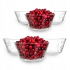 Miski Śnieżynki 400 ml salaterki szklane 6 szt Altom Design Śnieżynki 13 cm