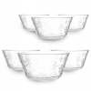 Miski Śnieżynki 400 ml salaterki szklane 6 szt Altom Design Śnieżynki 13 cm