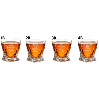 Szklanka kryształowa do Whisky z grawerem Prezent dla Niego na Święta