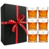 Zestaw 6 szklanek do whisky z grawerem Kryształowe 340ml Prezent na Święta