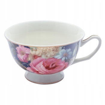 Filiżanka ze spodkiem porcelanowa Róża Granat 220 ml 1 szt