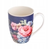 Kubek porcelanowy Kwiaty Róża Granatowy 350 ml