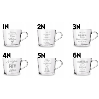 Filiżanka ze spodkiem 450ml Twój Grawer Napis Prezent dla Babci i Dziadka
