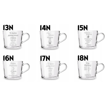 Filiżanka ze spodkiem 450ml Twój Grawer Napis Prezent dla Babci i Dziadka