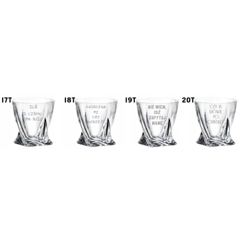 Szklanka kryształowa Whisky Grawer Niego Prezent Logo Urodziny Walentynki