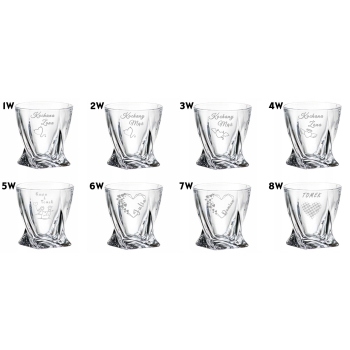 Szklanka kryształowa Whisky Grawer Niego Prezent Logo Urodziny Walentynki