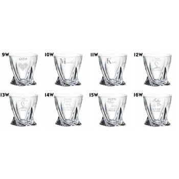 Szklanka kryształowa Whisky Grawer Niego Prezent Logo Urodziny Walentynki