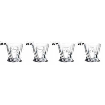 Szklanka kryształowa Whisky Grawer Niego Prezent Logo Urodziny Walentynki