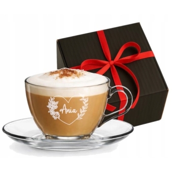 Filiżanka do kawy Prezent na Walentynki Dzień Kobiet Twój Tekst 0,2L Grawer