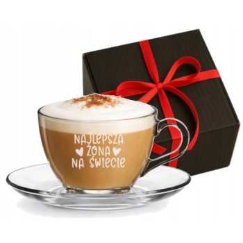 Filiżanka do kawy Prezent na Walentynki Dzień Kobiet Twój Tekst 0,2L Grawer