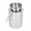 Metalowa Kanka na mleko Tadar srebrna 2,5 l