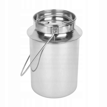 Metalowa Kanka na mleko Tadar srebrna 2,5 l