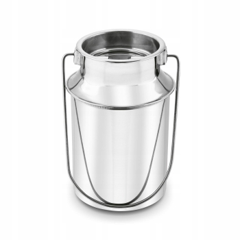 Metalowa Kanka na mleko Tadar srebrna 2,5 l