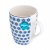 Kubek porcelanowy mozaika niebieska Arabeska 320 ml