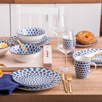 Kubek porcelanowy mozaika niebieska Arabeska 320 ml